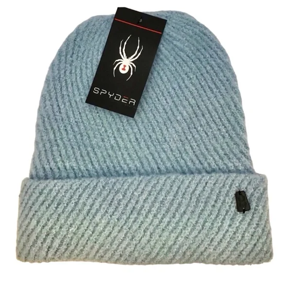 Spyder Diagonal Dimensional Ribbed Cuff Beanie - Picture 2 of 8